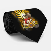 Cravate multi de cacatoès de bande dessinée - (Roulé)