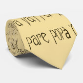 Cravate multi de vocabulaire de papa de langue de (Roulé)