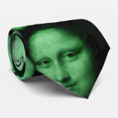 Cravate Multi-Mona en vert (Roulé)