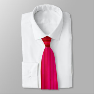Cravate multibandes rose et rouge