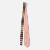 Cravate Multicolor Argyle Tie – Green Pink Brown Diamond (Dos)