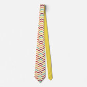 Cravate Multicolor Chevron Motif (Devant)