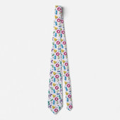 Cravate Multicolor Memphis Motif (Devant)