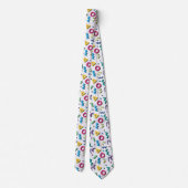 Cravate Multicolor Memphis Motif (Dos)