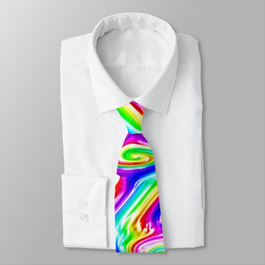 Cravate multicolore audacieuse d'ouragan (Attaché)