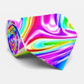 Cravate multicolore audacieuse d'ouragan (Roulé)