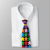 Cravate Multicolore Meeples Necktie (Attaché)