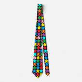 Cravate Multicolore Meeples Necktie (Devant)
