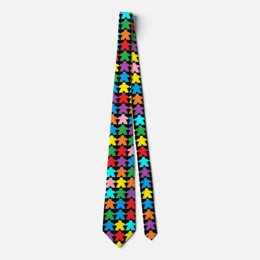 Cravate Multicolore Meeples Necktie (Devant)
