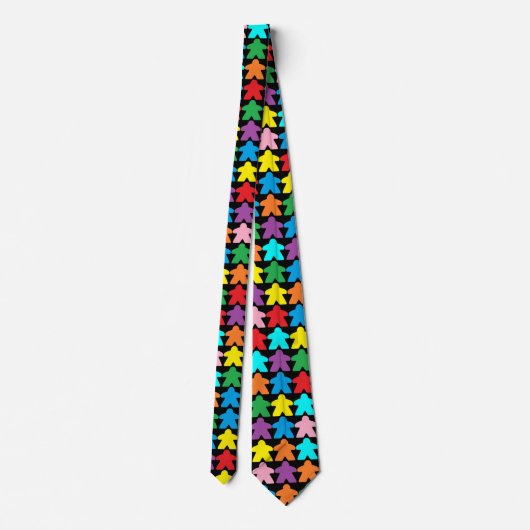 Cravate Multicolore Meeples Necktie (Dos)