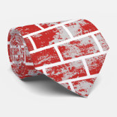 Cravate Mur en brique rouge (Roulé)