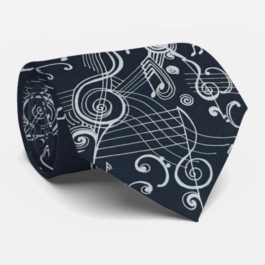 Cravate Musicalement inspiré ! (Roulé)