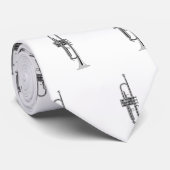 Cravate Musicien de trompette (Roulé)