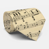 Cravate Musique Antique Sheet (Roulé)