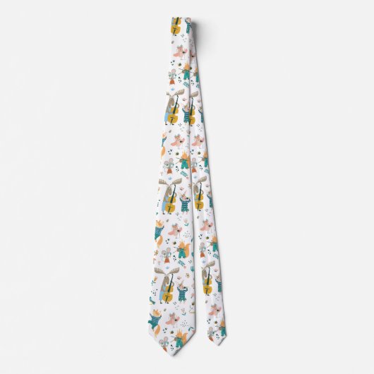 Cravate Musique de dessin (Devant)