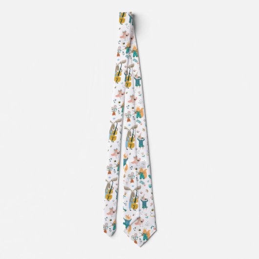 Cravate Musique de dessin (Dos)