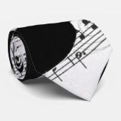 Cravate Musique de feuille Artsy (Roulé)