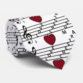 Cravate Musique de love (Roulé)
