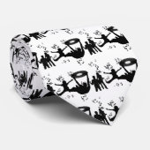 Cravate Musique Disco Gens Danse (Roulé)