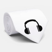 Cravate Musique DJ d'écouteurs (Roulé)