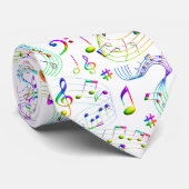Cravate Musique Notes musicales (Roulé)