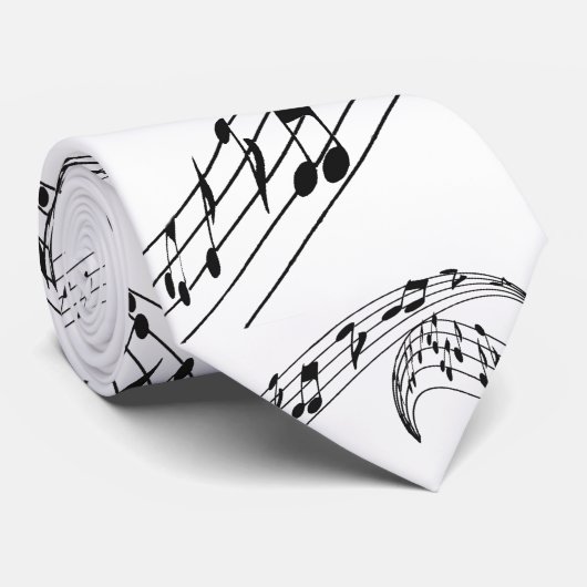 CRAVATE MUSIQUE NOTES-TIE (Roulé)