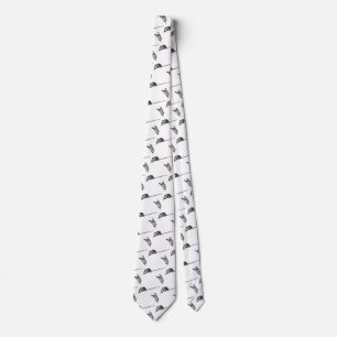 Cravate Musique vintage, mains du chef avec un Baton