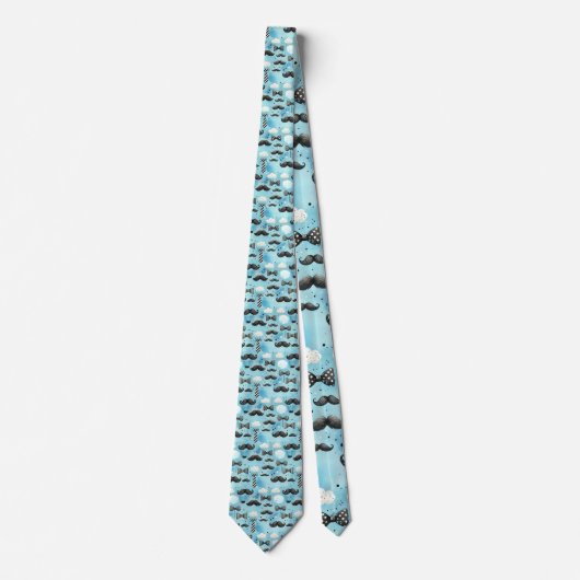 Cravate Mustache Dapper Pattern Necktie Tie (Devant)