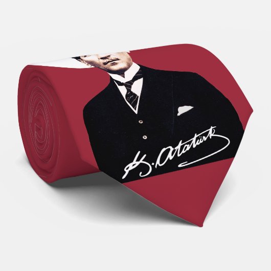 Cravate Mustafa Kemal Atatürk (Roulé)