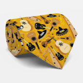 Cravate Mustard Motif de la bande Mariachi (Roulé)