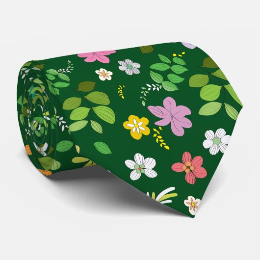 Cravate My Flower Design 4 (Roulé)