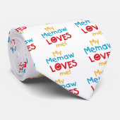 Cravate My Memaw Loves Me T-shirts et cadeaux (Roulé)
