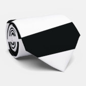 Cravate Mydeas | Bandes épaisses noires et blanches (Roulé)