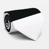 Cravate Mydeas | Bandes larges noires et blanches (Roulé)