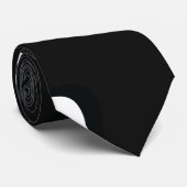 Cravate Mydéas| Peinture marbrée noire et blanche grise (Roulé)