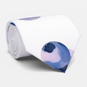 Cravate Myrtilles motif aquarelle (Roulé)