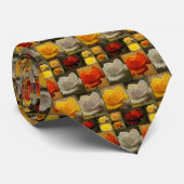 Cravate Mystère de la rose jaune (Roulé)