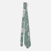 Cravate Mystique solaire | Dusty Green Silver Moon Stars S (Dos)