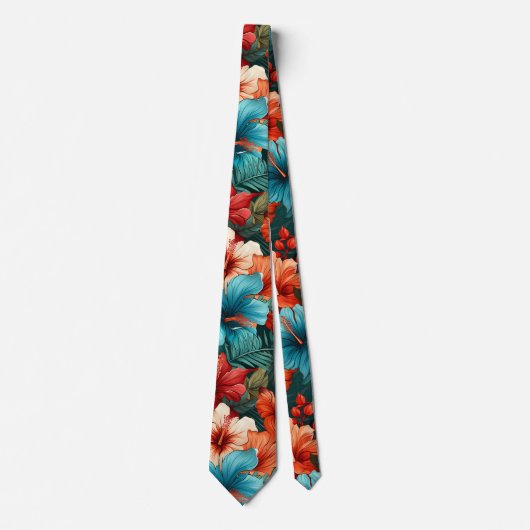 Cravate N° 30 Motif floral (Devant)