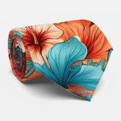 Cravate N° 30 Motif floral (Roulé)