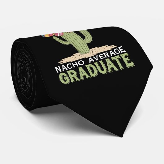 Cravate Nacho Moyenne Graduate Cactus Graduation Mexicaine (Roulé)