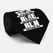 Cravate Nageur de recyclage de coureur de triathlon de (Roulé)