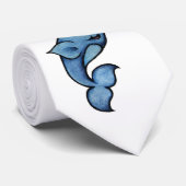 Cravate narval bleu mignon (Roulé)