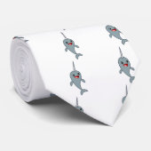 Cravate Narwhal heureux (Roulé)