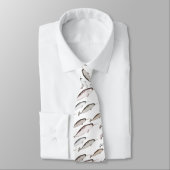 Cravate Narwhal nage - Narwhal Motif Lover Blanc (Attaché)
