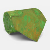 Cravate Nashville 2 Lien abstrait vert doux (Roulé)