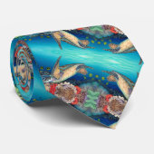 Cravate Natation de Honu (tortue de mer verte) (Roulé)