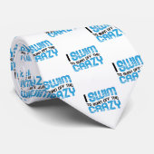 Cravate Natation de nageur je nage le fou (Roulé)