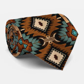 Cravate Native American Pattern Indian Culture Boho Style (Roulé)