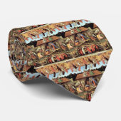 Cravate Nativité de Noël, Naissance du Christ par Botticel (Roulé)